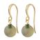 PILGRIM gold plated oorbellen Goldie groen