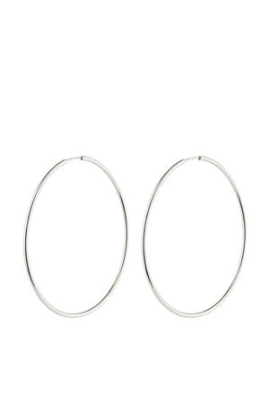 silver plated oorbellen Sanne Large