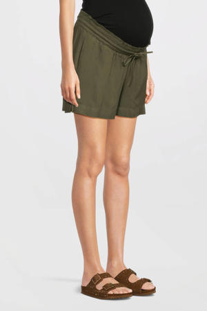 regular waist zwangerschaps casual short groen