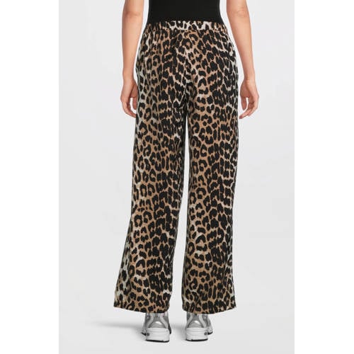 VERO MODA MATERNITY wide leg regular waist zwangerschaps casual broek bruin afbeelding