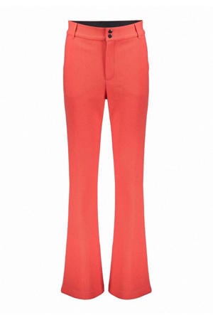 flared regular waist broek rood
