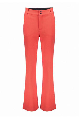 flared regular waist broek rood