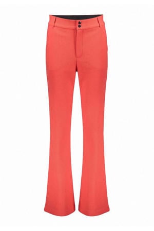 flared regular waist broek rood