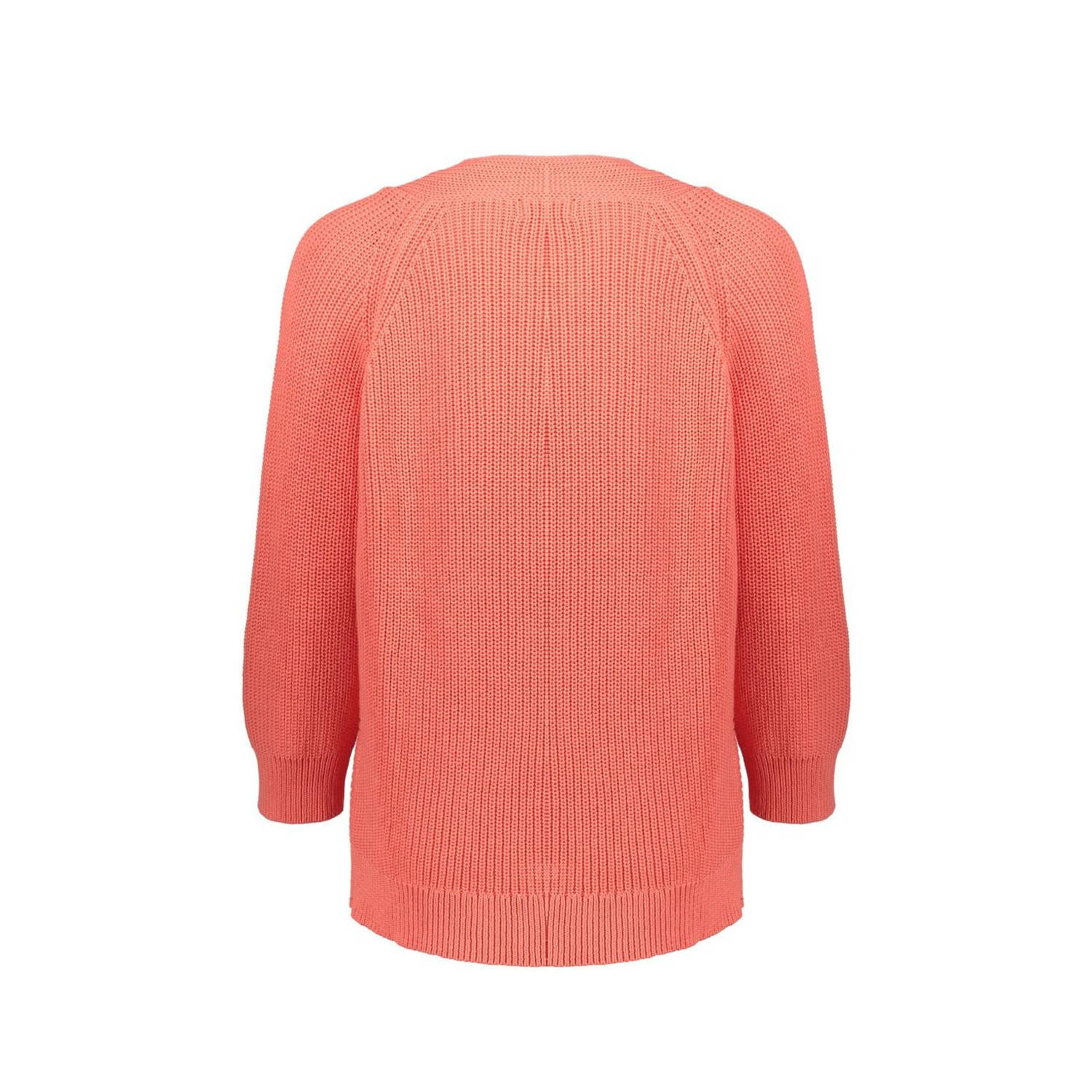 Geisha gebreid vest koraalrood