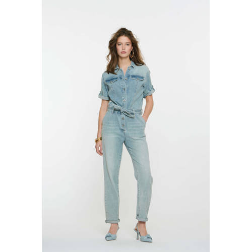 Geisha jumpsuit light blue denim afbeelding