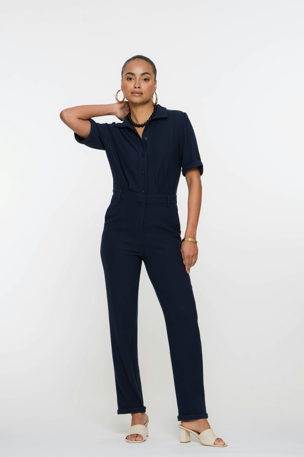 Geisha jumpsuit donkerblauw
