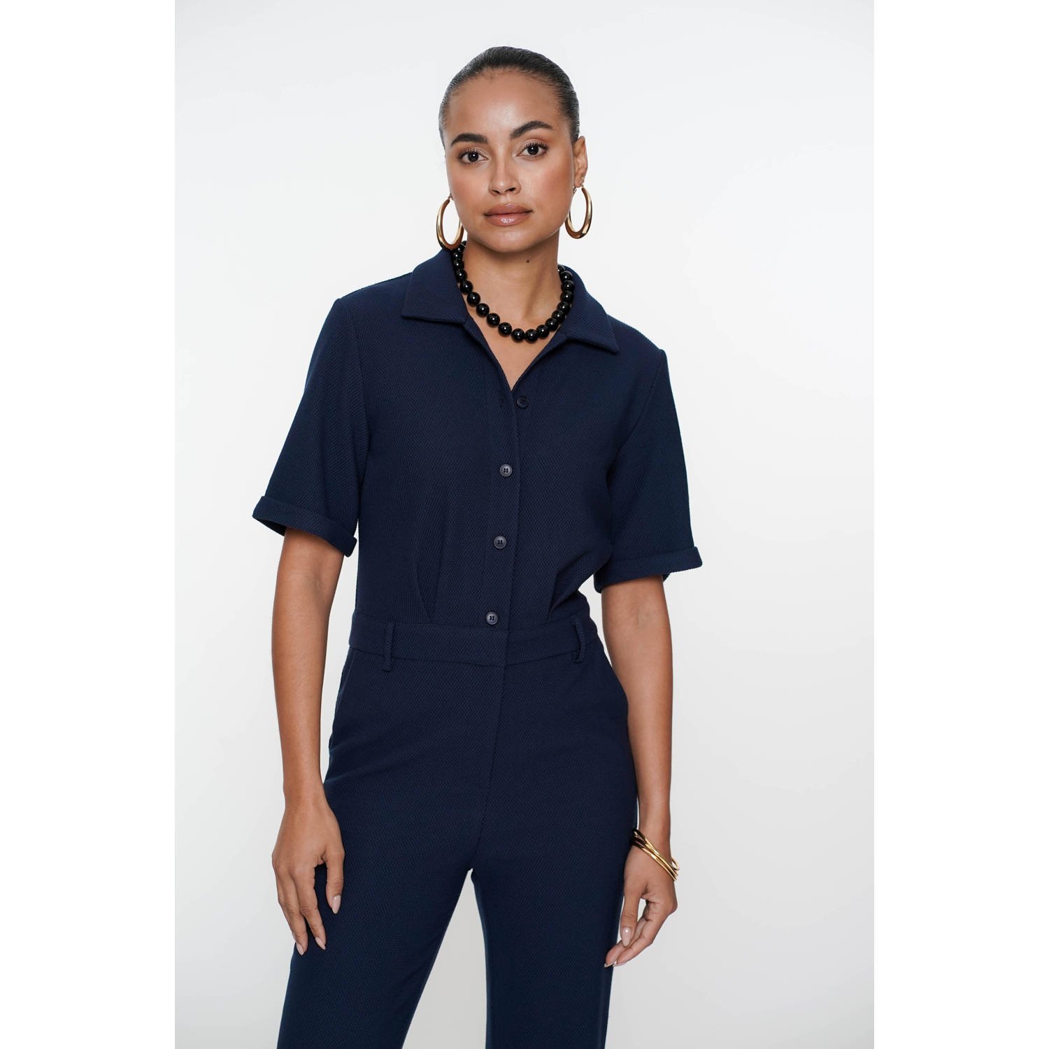 Geisha jumpsuit donkerblauw