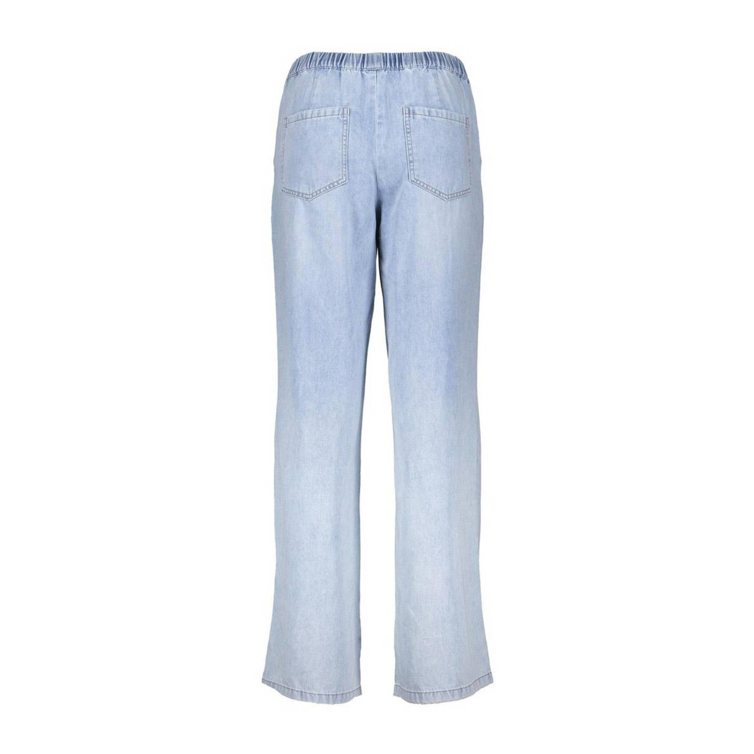 Geisha straight regular waist pantalon light blue denim