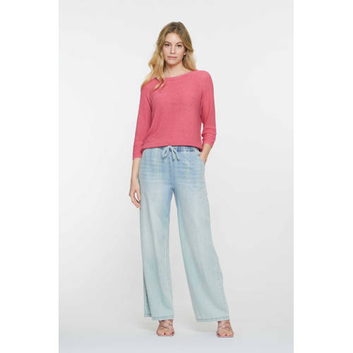 Geisha straight regular waist pantalon light blue denim afbeelding