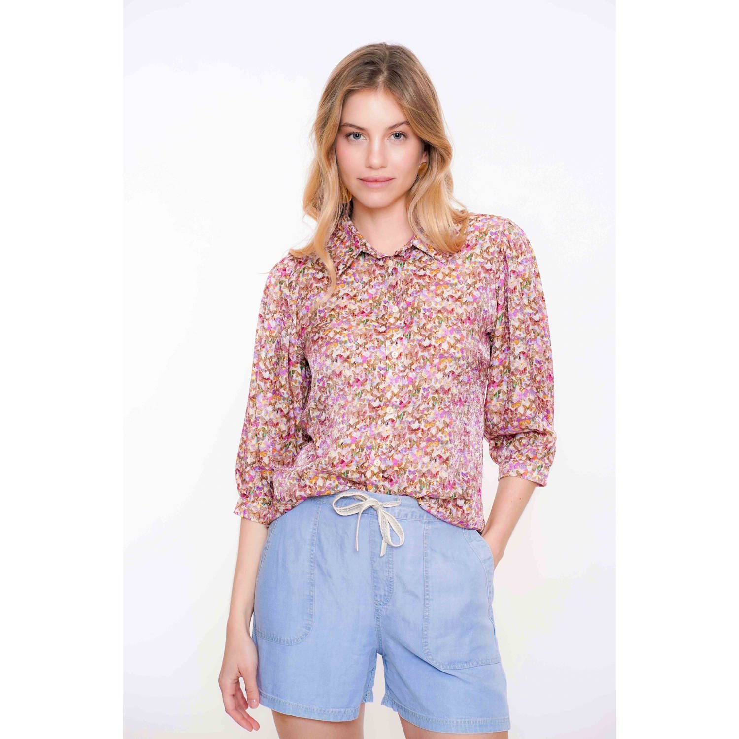 Geisha blouse oranje