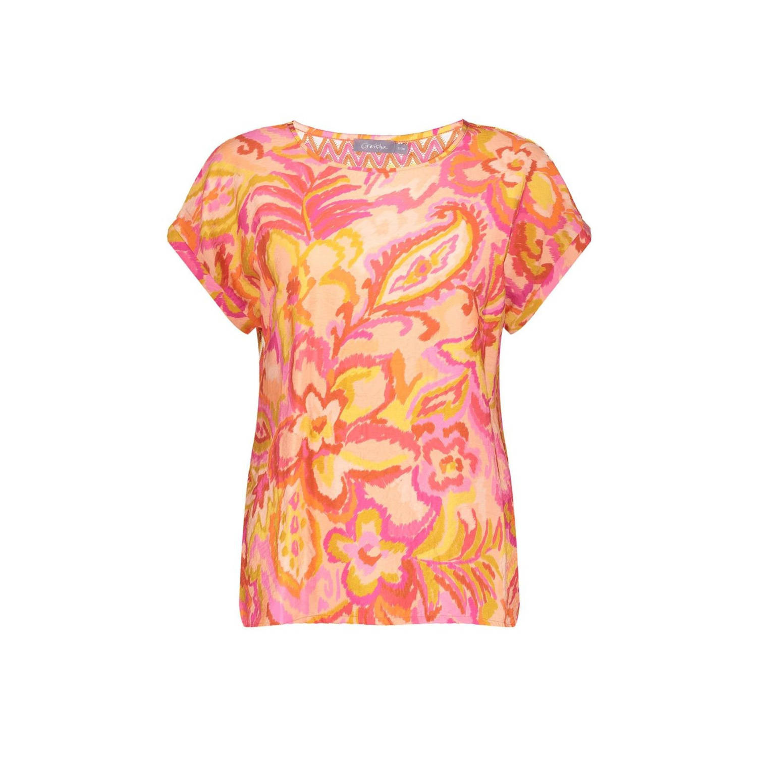 Geisha top oranje