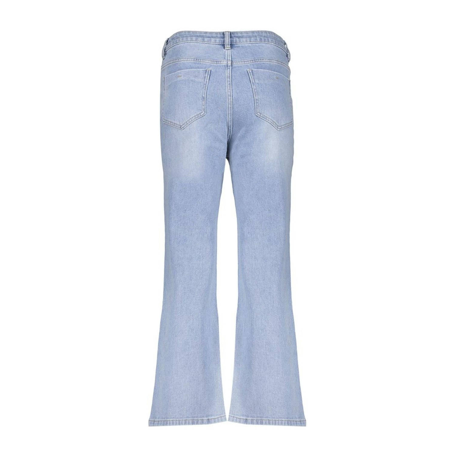 Geisha regular waist flared jeans light blue denim