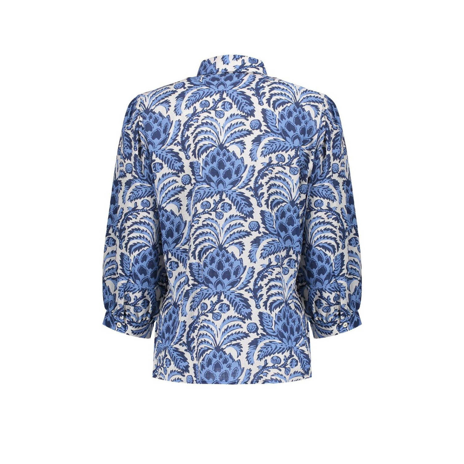 Geisha blouse blauw