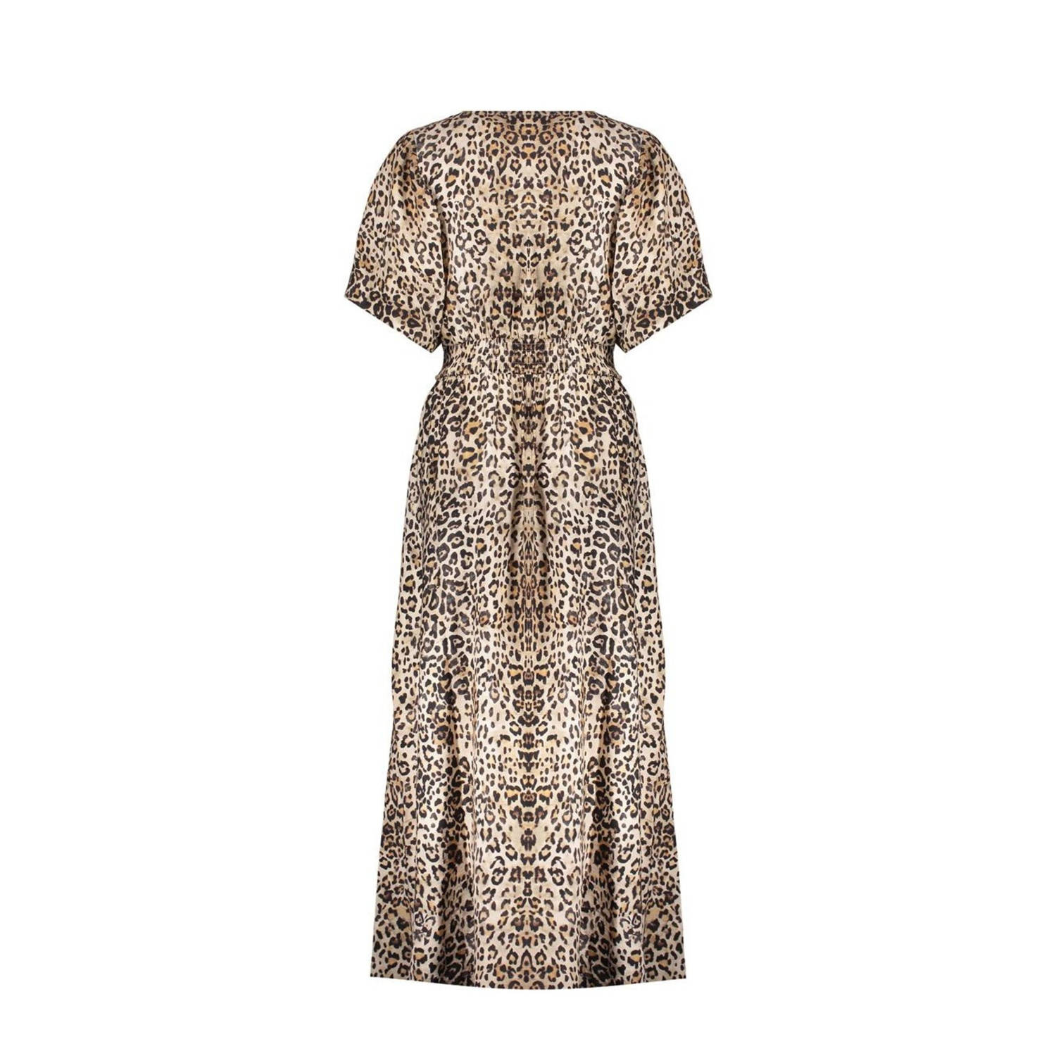 Geisha maxi jurk bruin