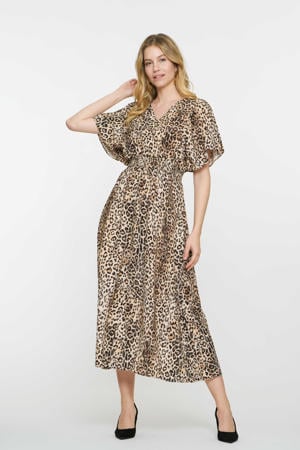 maxi jurk bruin