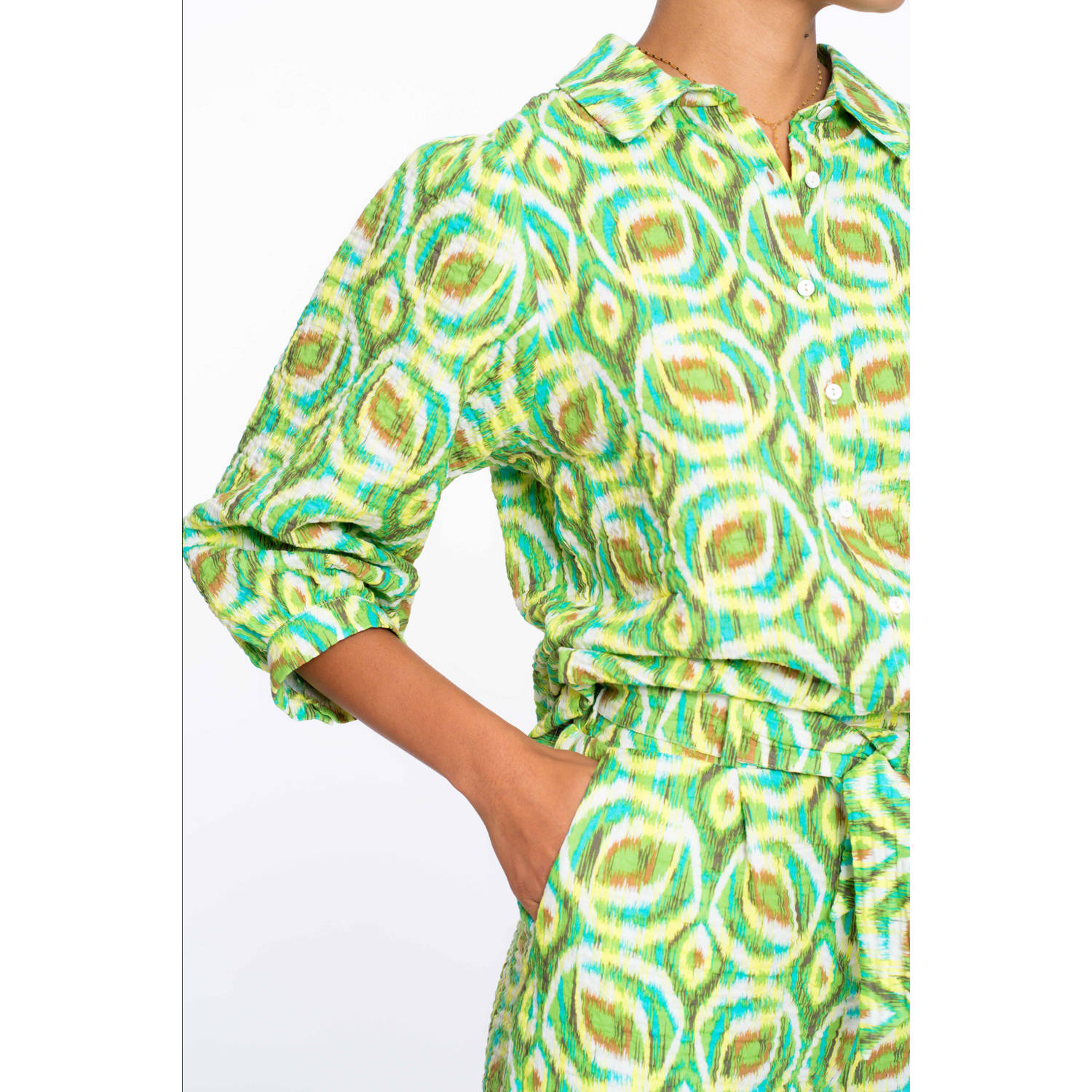 Geisha blouse groen