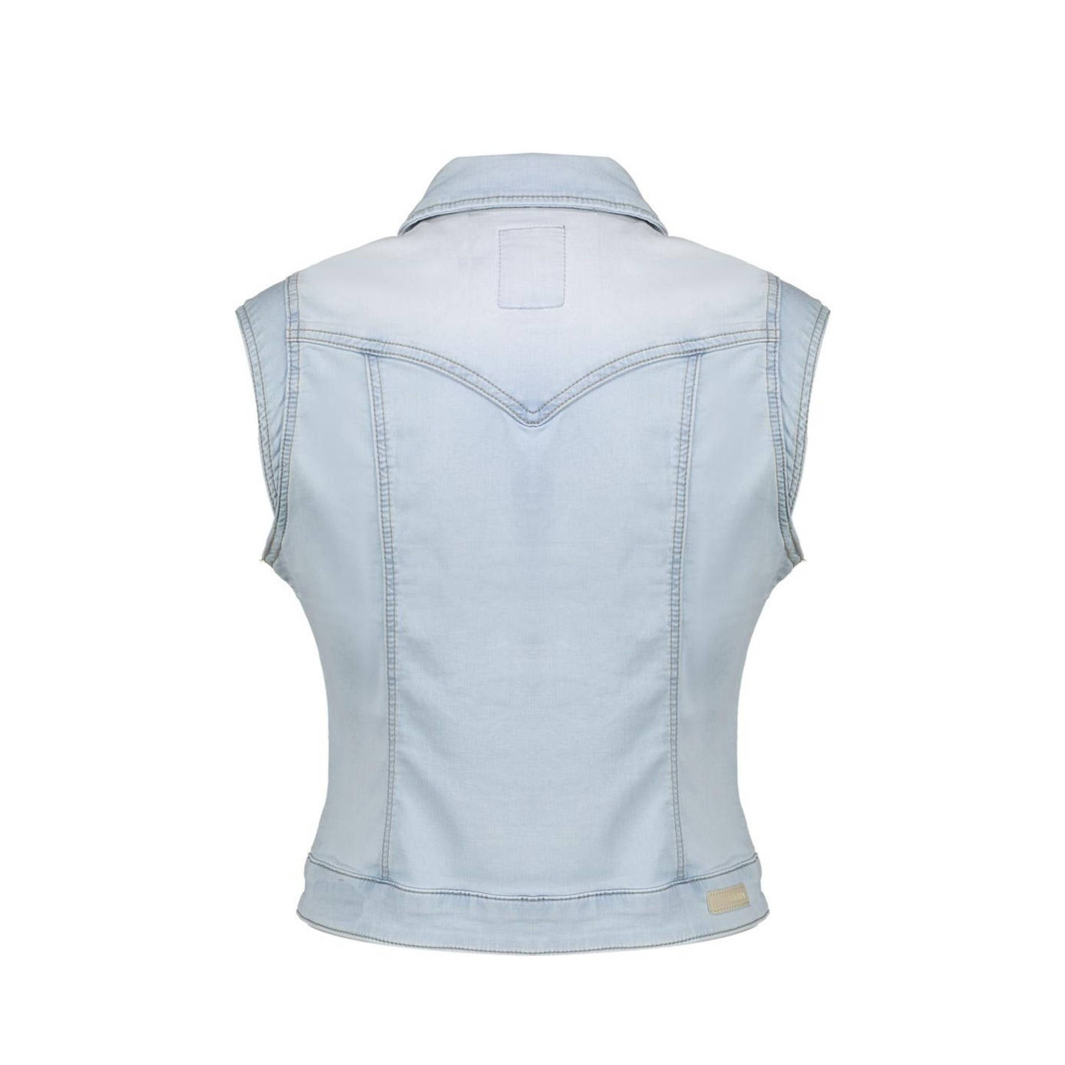 Geisha gilet light blue denim