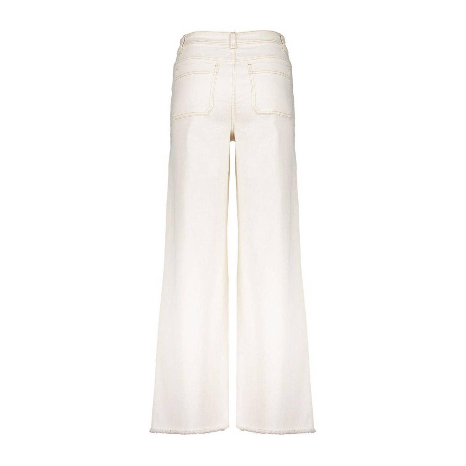 Geisha regular waist wide leg jeans ecru