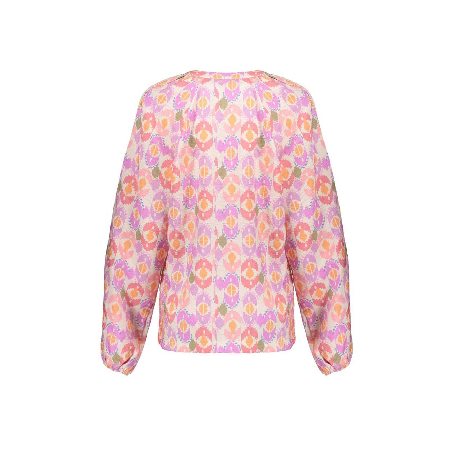 Geisha blousetop roze broderie