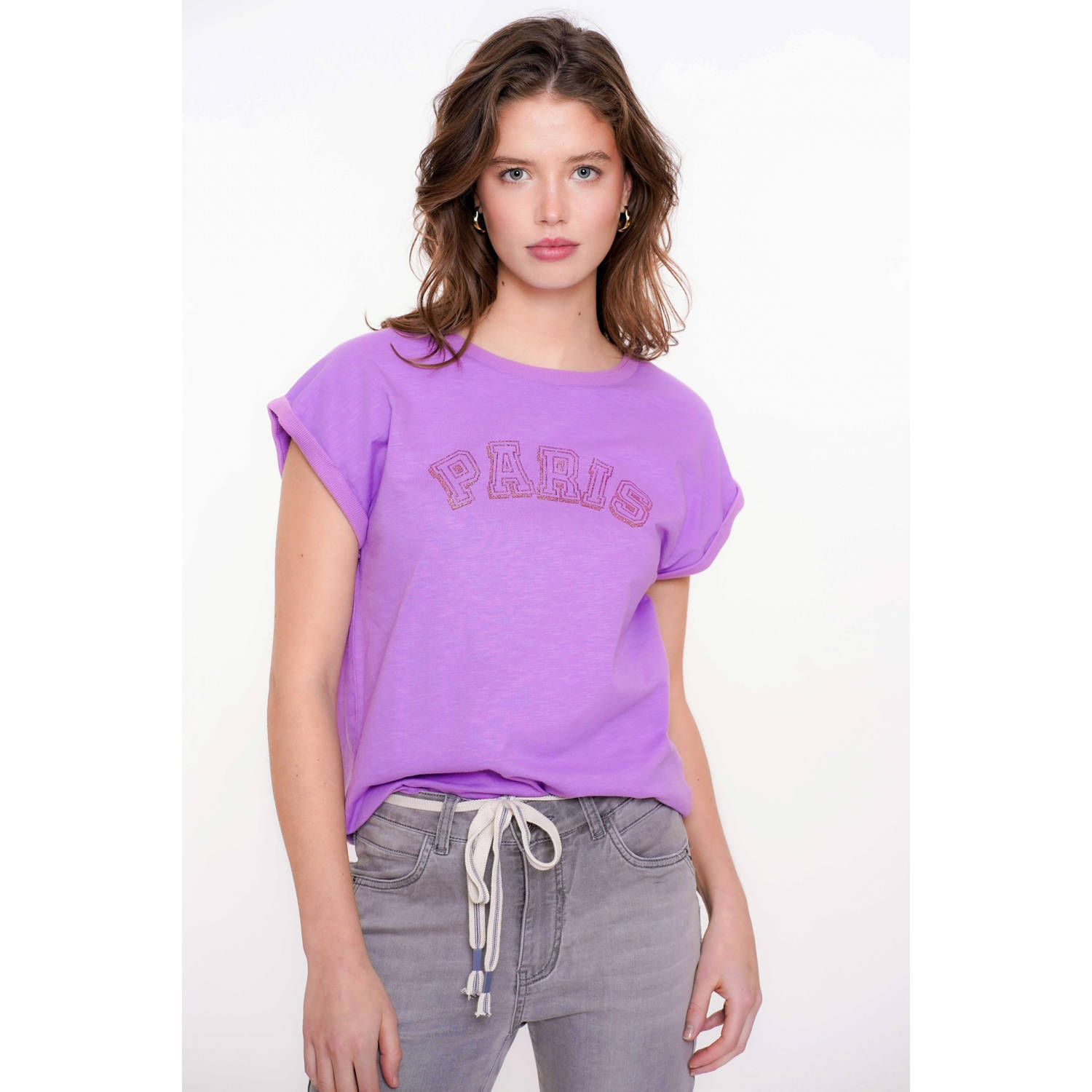 Geisha T-shirt paars