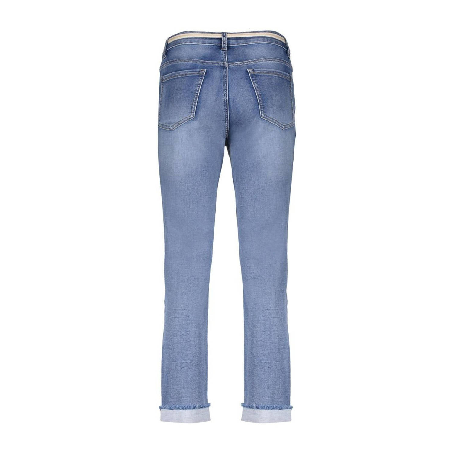 Geisha regular waist loose fit jeans medium blue denim