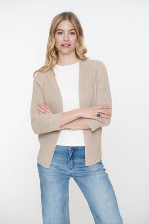 gebreid vest zand