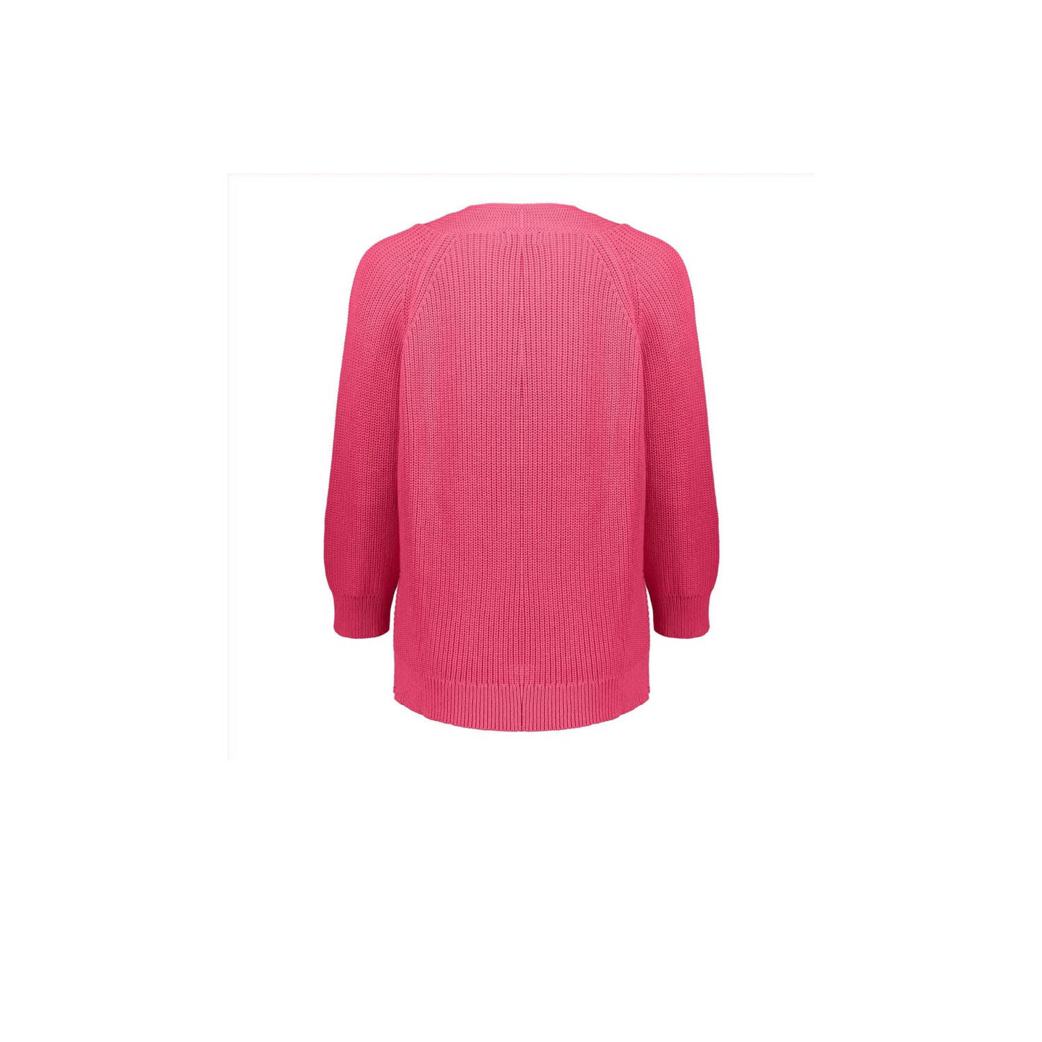 Geisha gebreid vest roze