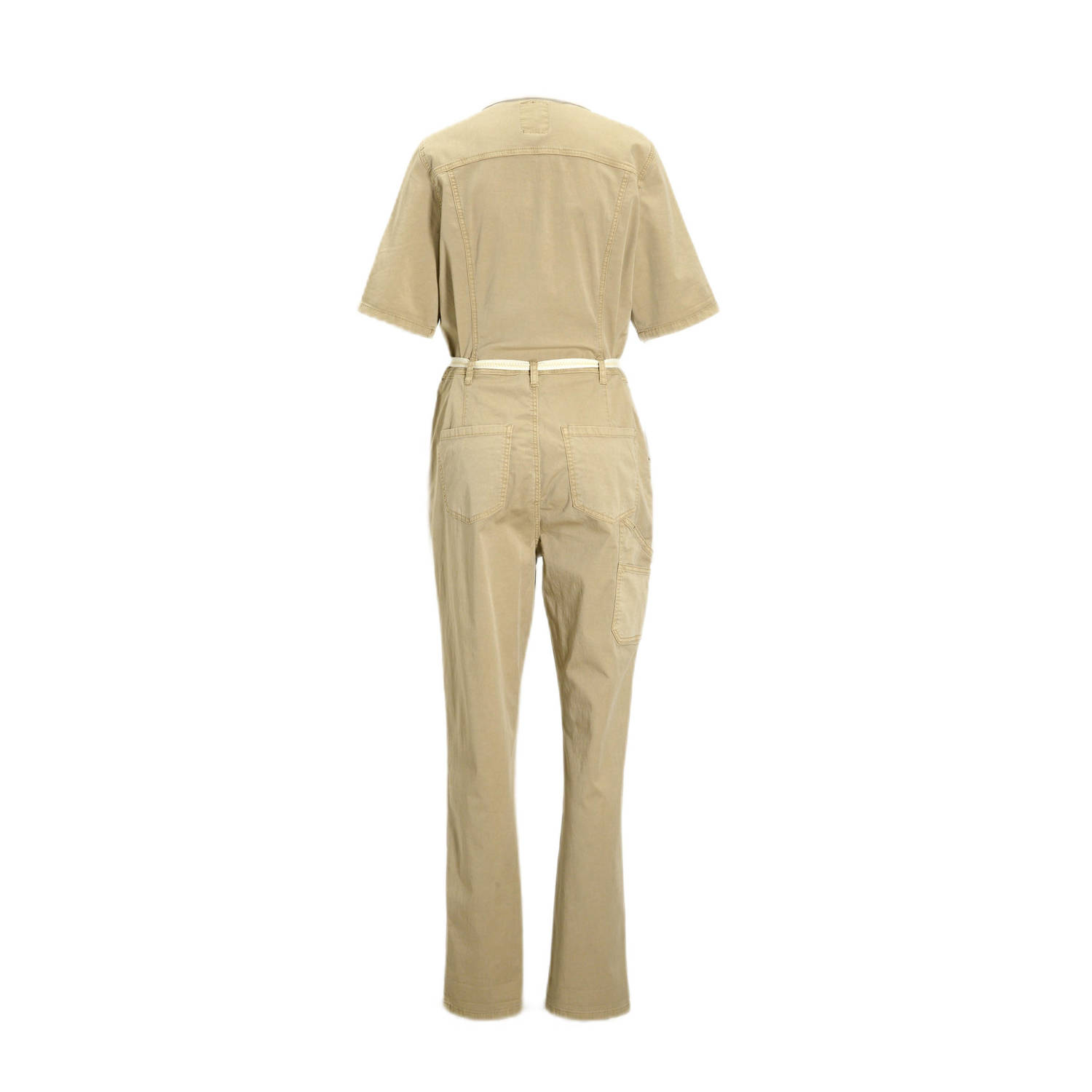 Geisha rechtvallend jumpsuit zand