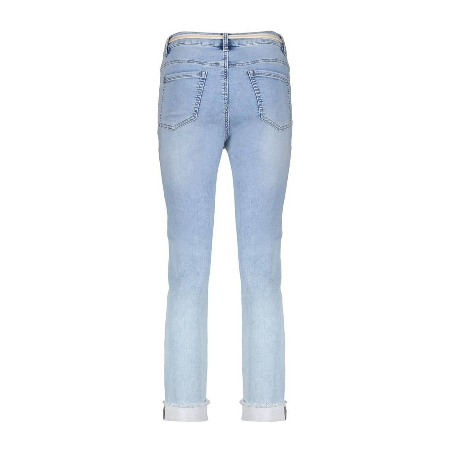Geisha regular waist loose fit jeans light blue denim