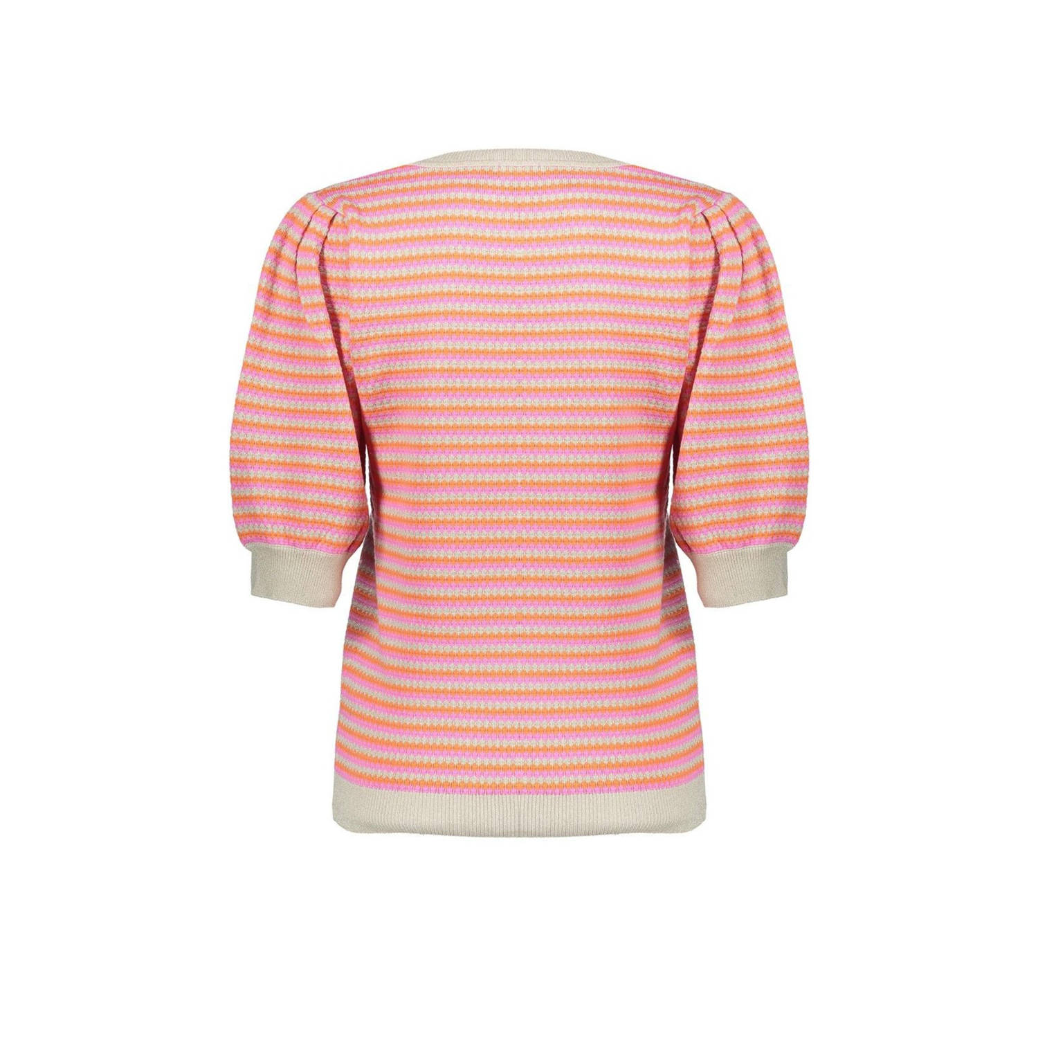 Geisha top beige gehaakt