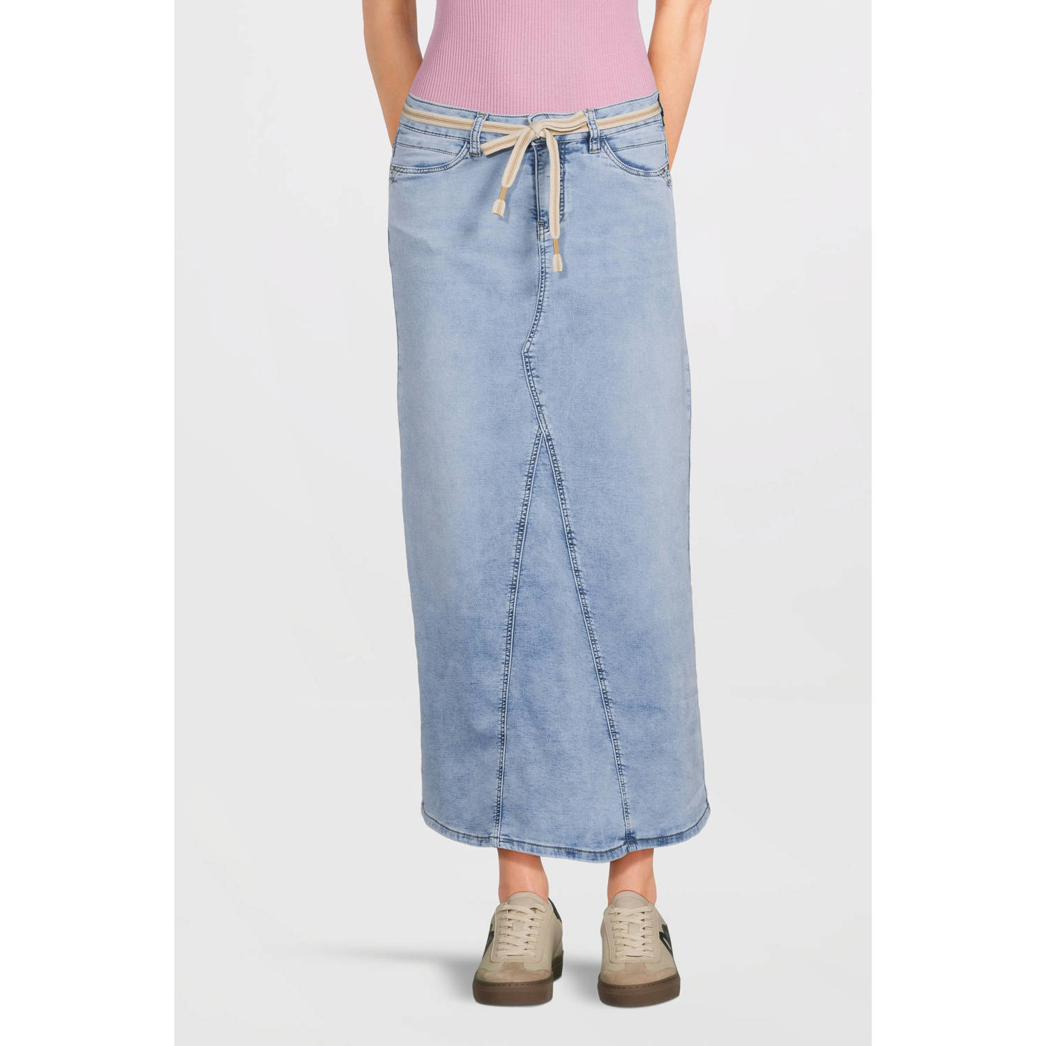 Geisha denim spijkerrok light blue denim