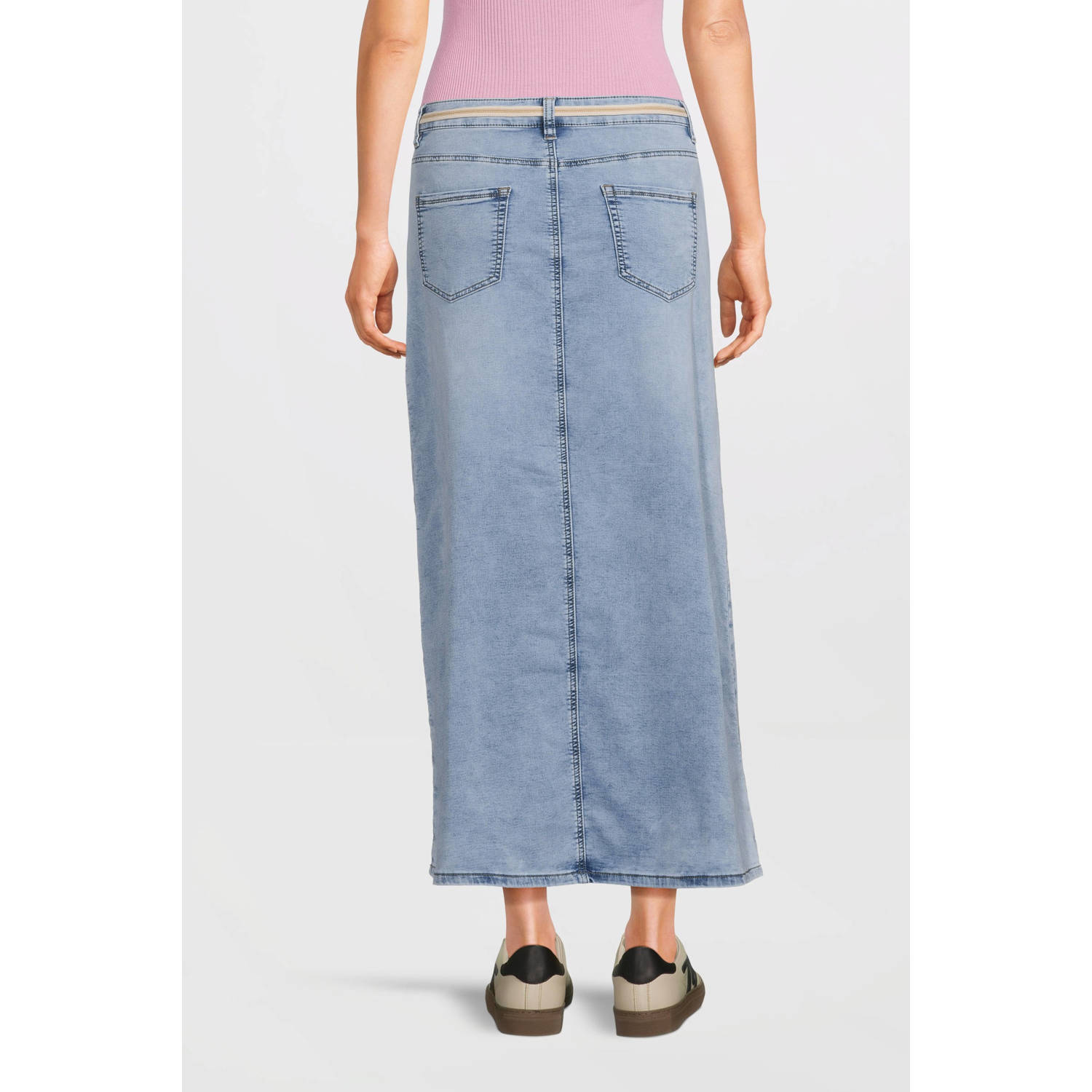 Geisha denim spijkerrok light blue denim