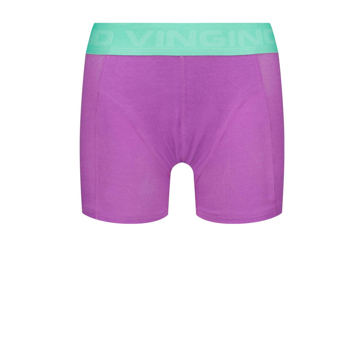 Vingino boxershort set van 3 mintgroen paars multicolor