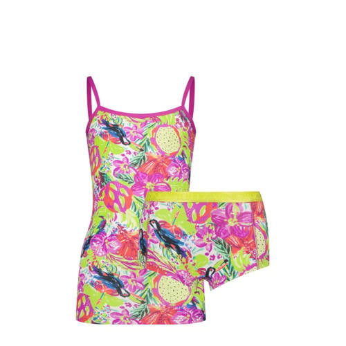 Vingino singlet + short roze/multicolor afbeelding
