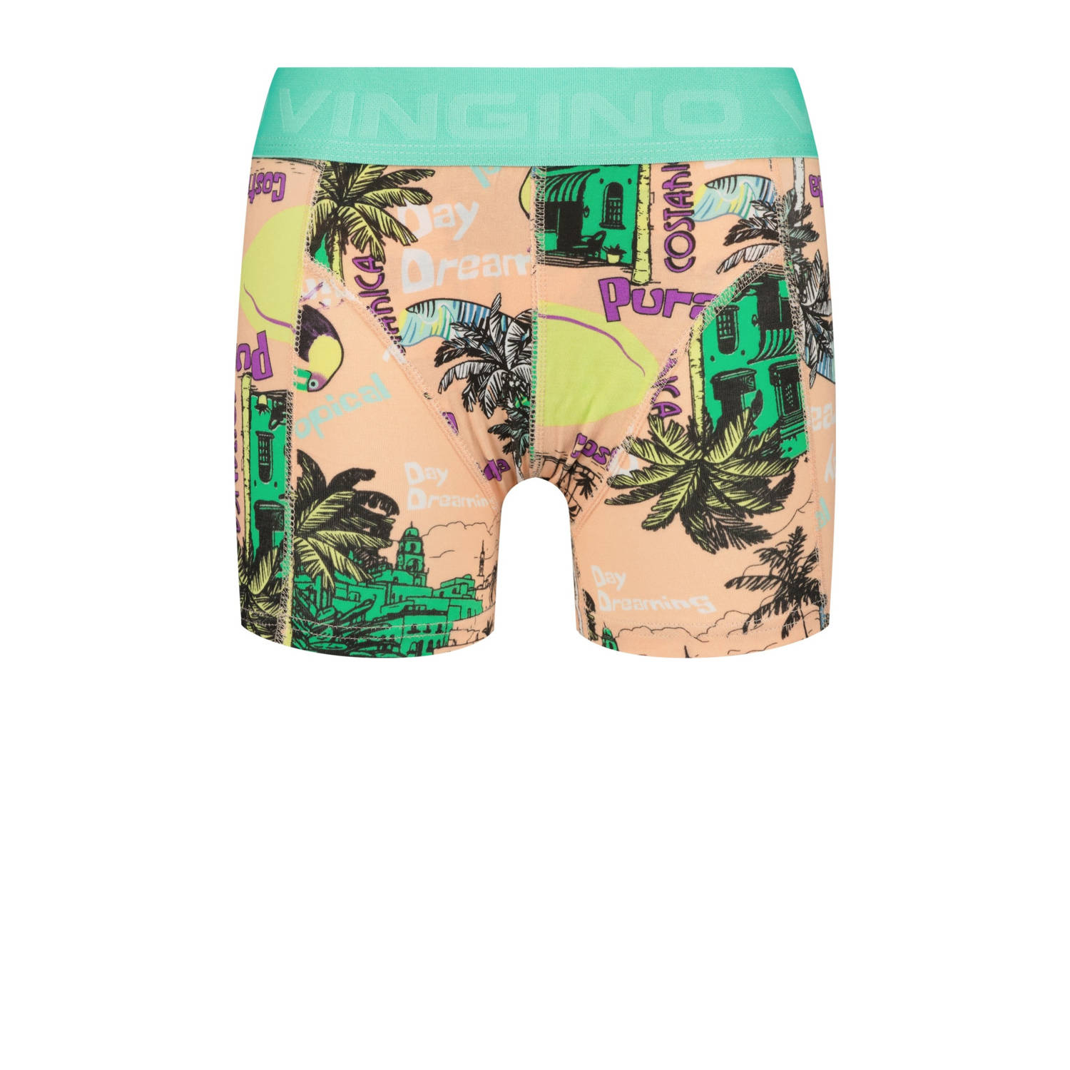 Vingino boxershort set van 3 oranje paars multicolor