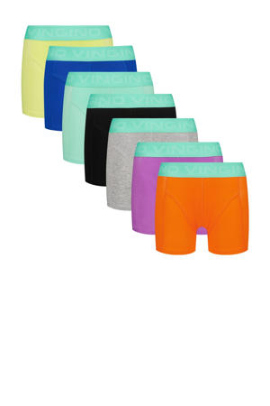 boxershort - set van 7 mintgroen/multicolor