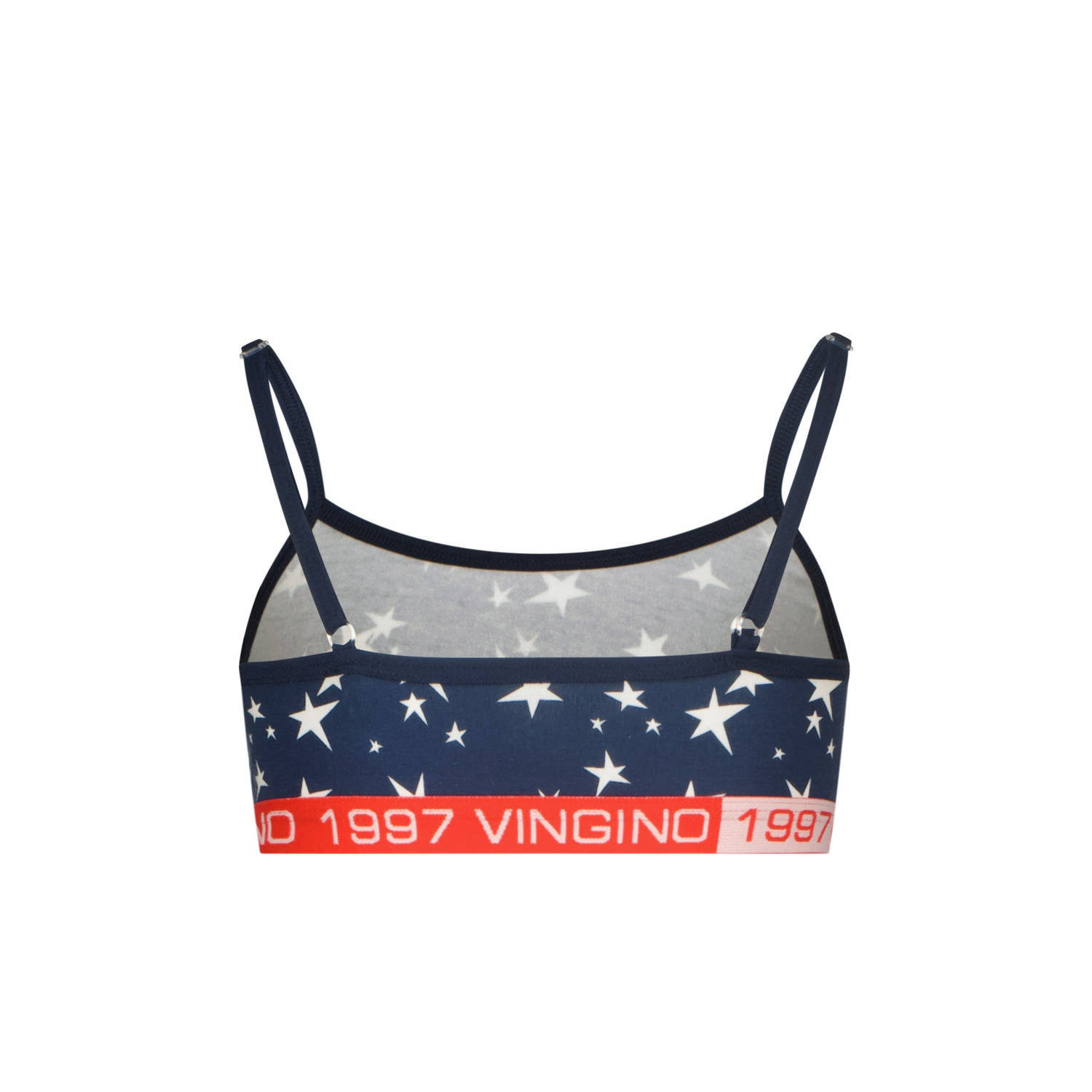 Vingino bh top + 2 shorts donkerblauw rood