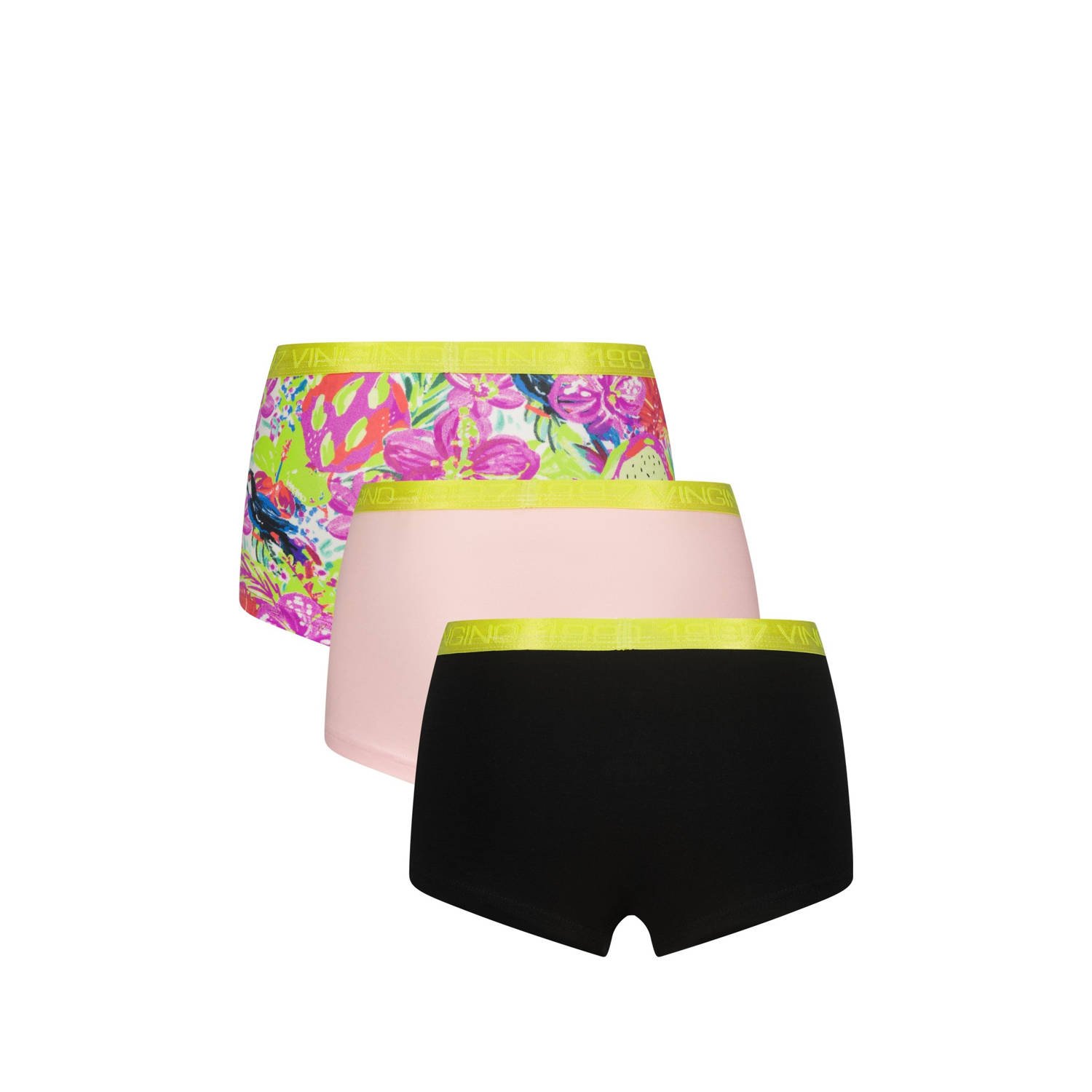 Vingino short set van 3 zwart multicolor