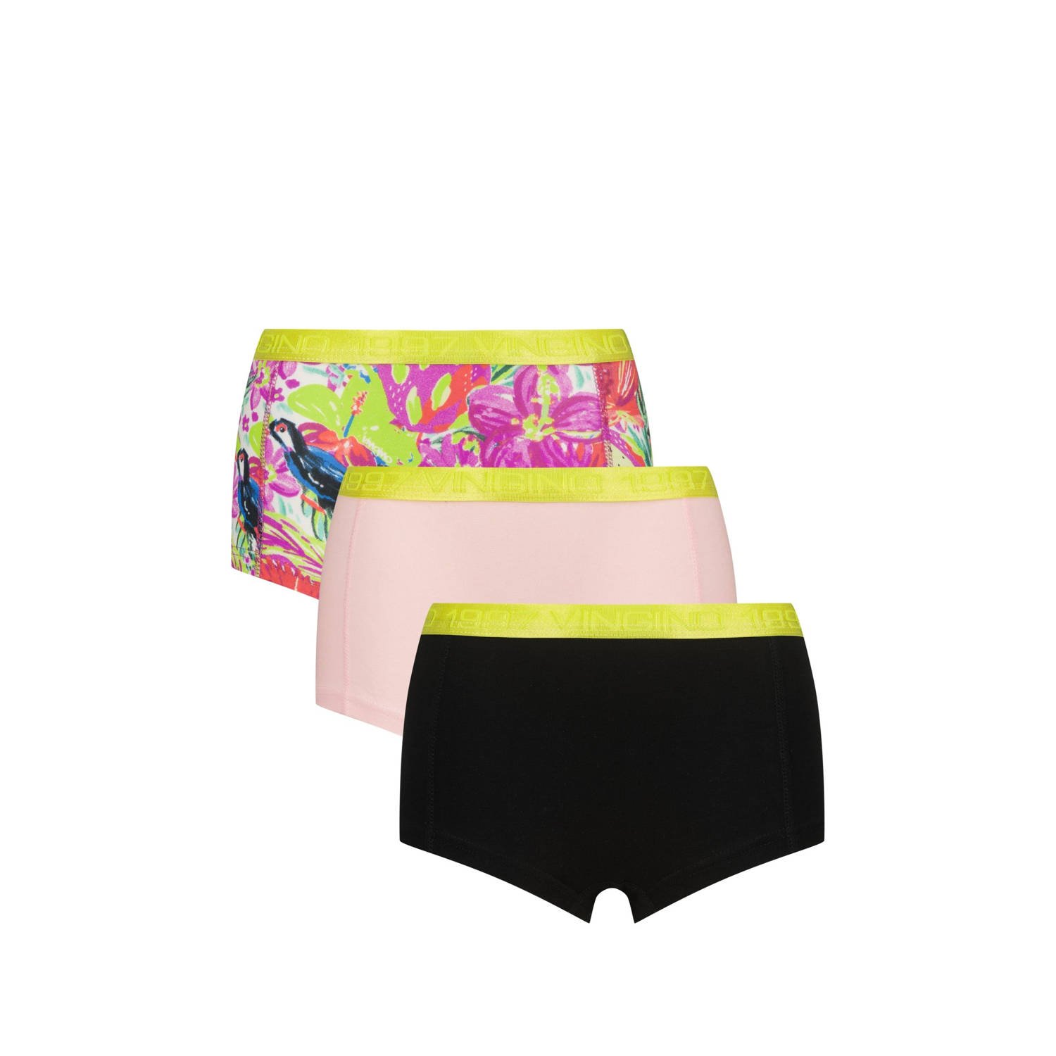 Vingino short set van 3 zwart multicolor