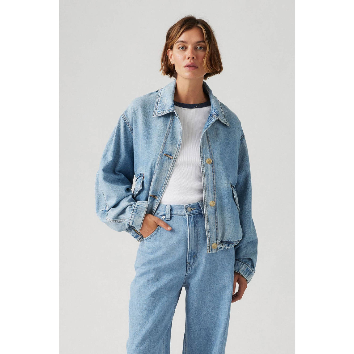 Levi's spijkerjas light blue denim