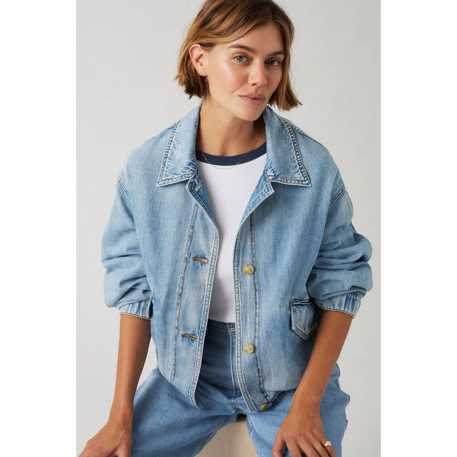 Levi's spijkerjas light blue denim