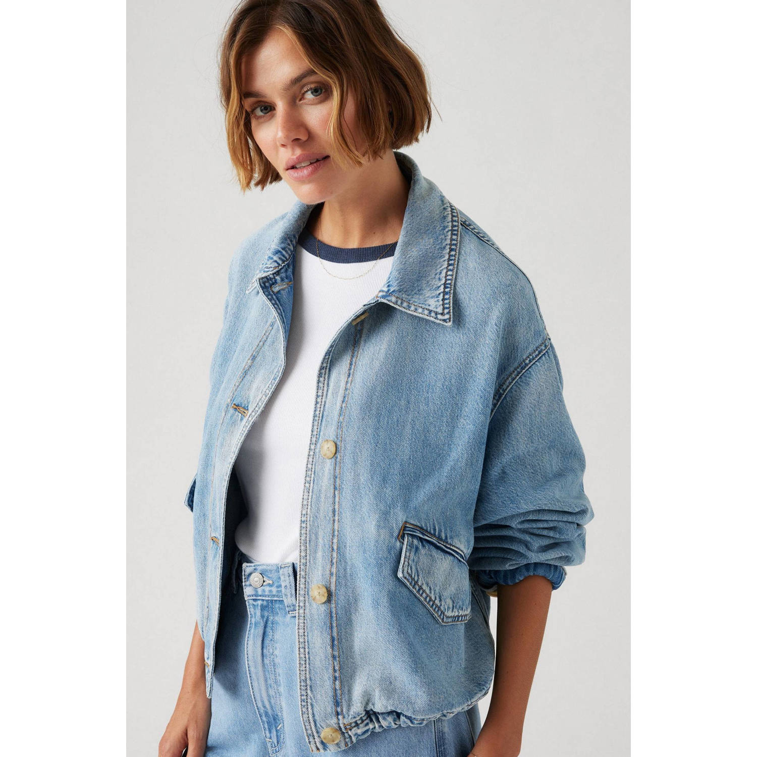 Levi's spijkerjas light blue denim