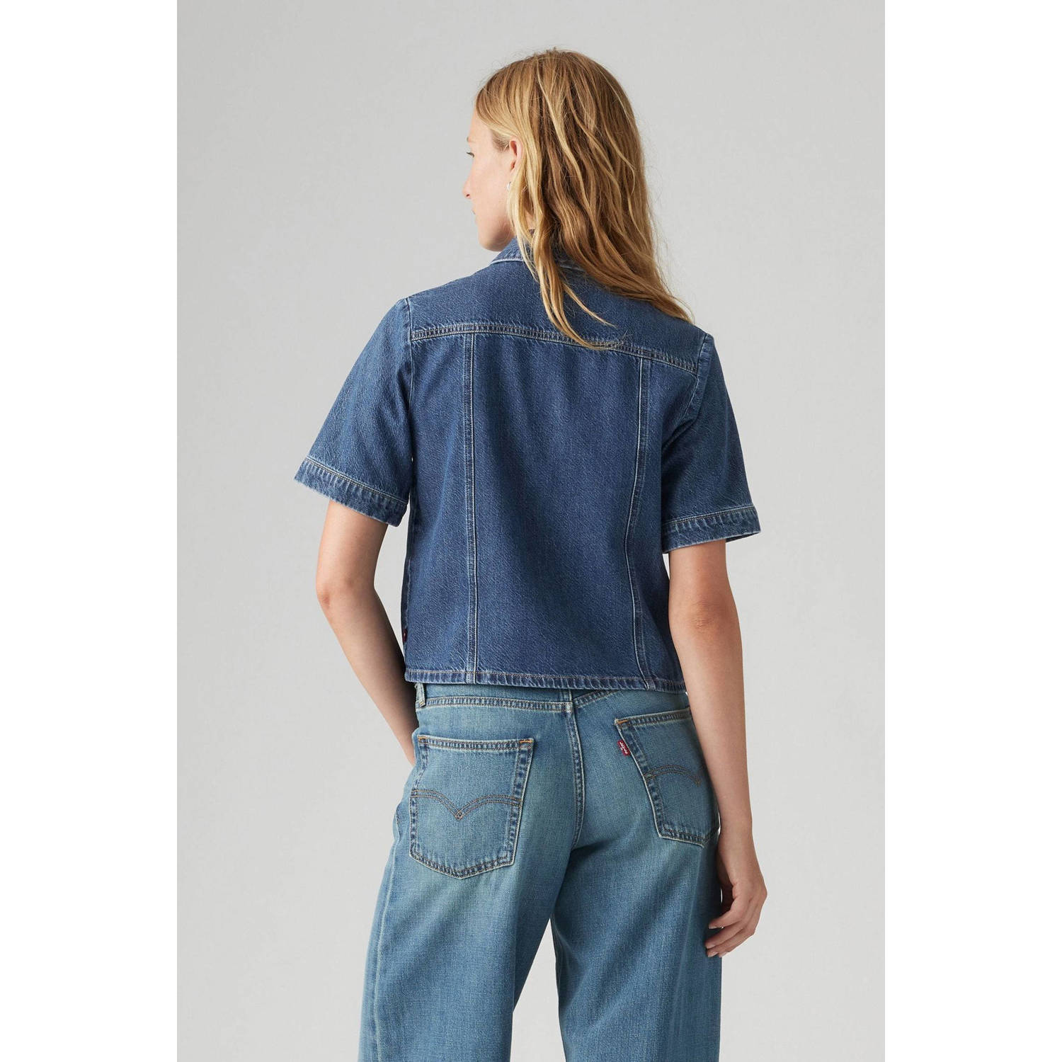 Levi's top dark blue denim