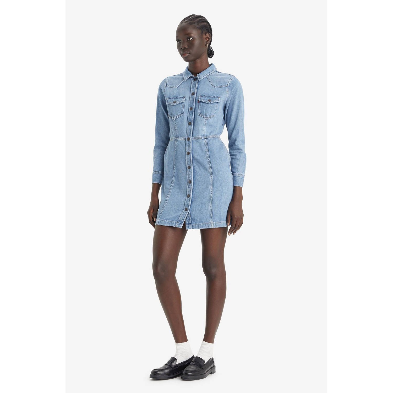 Levi's Jeans jurk FLYNN WESTERN CORE DRES (Nieuwe collectie)