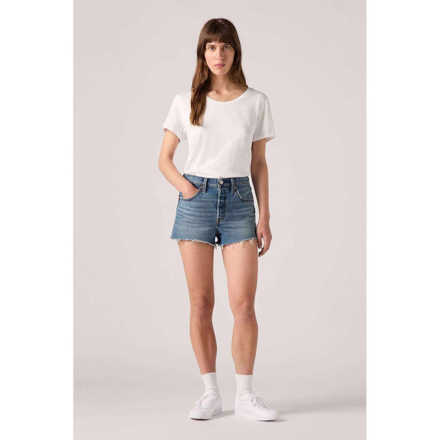 Levi's Korte regular fit jeans in 5-pocketmodel model '501'