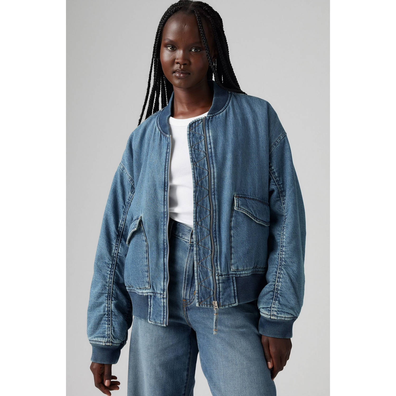 Levi's jack medium blue denim