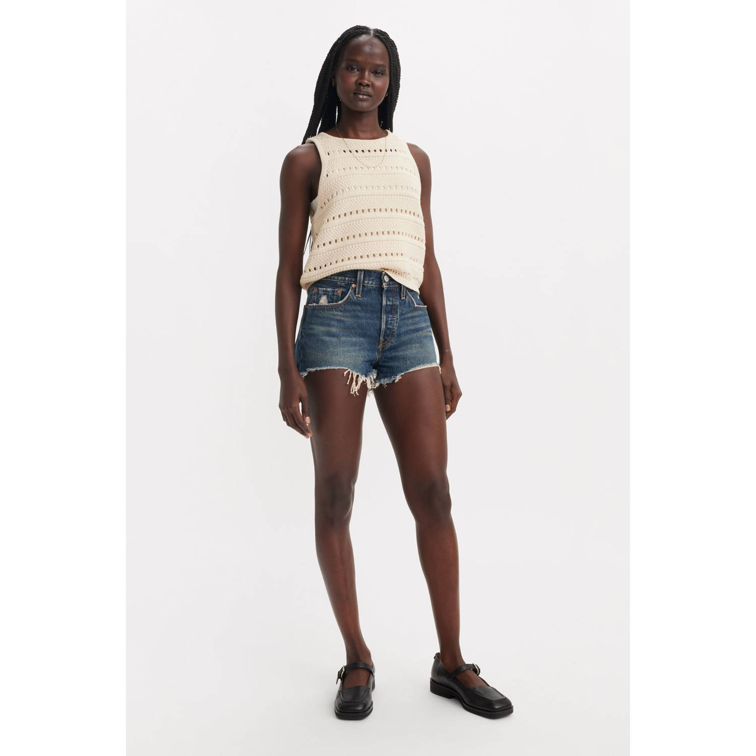 Levi's regular high waist denim short