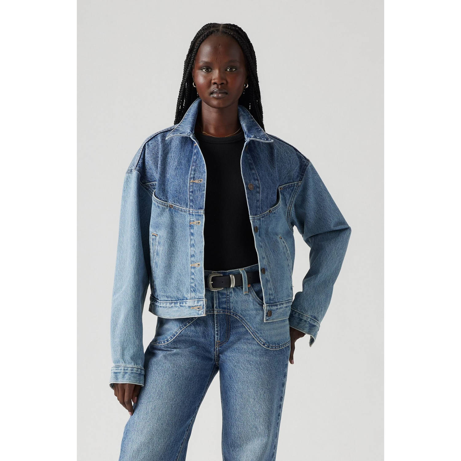 Levi's spijkerjas medium blue denim