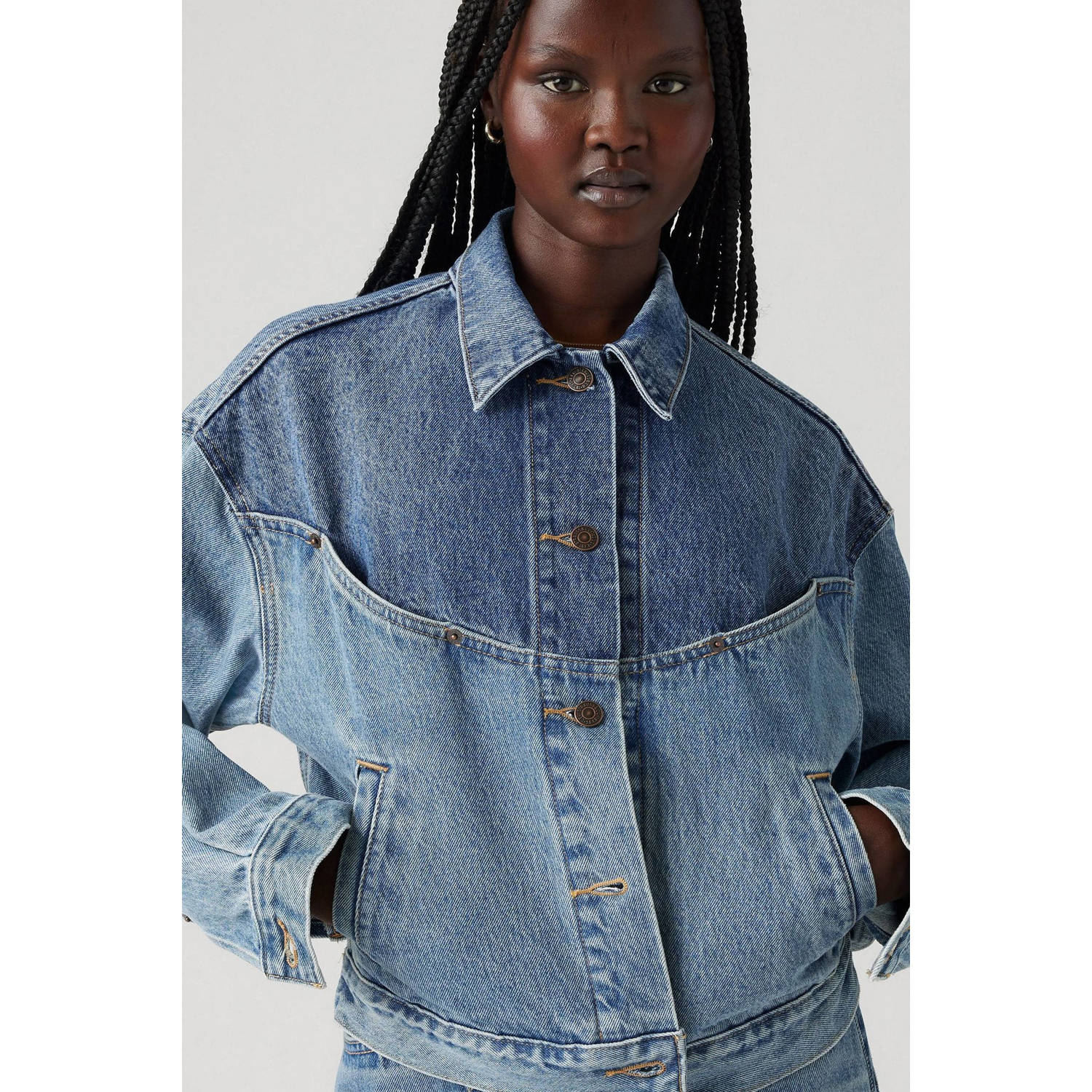 Levi's spijkerjas medium blue denim