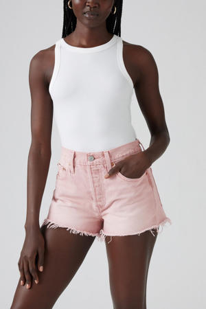 regular high waist denim short